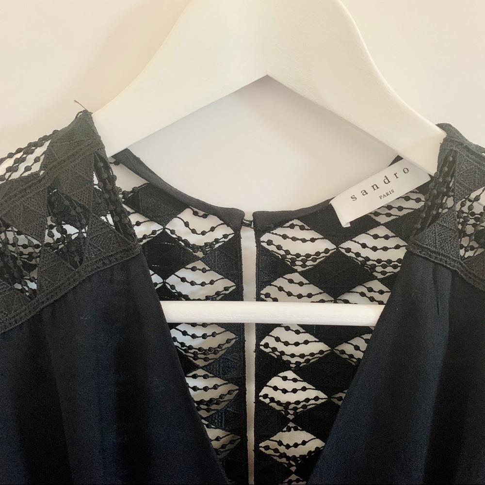 Brand new lace back black jumpsuit by @Sandro